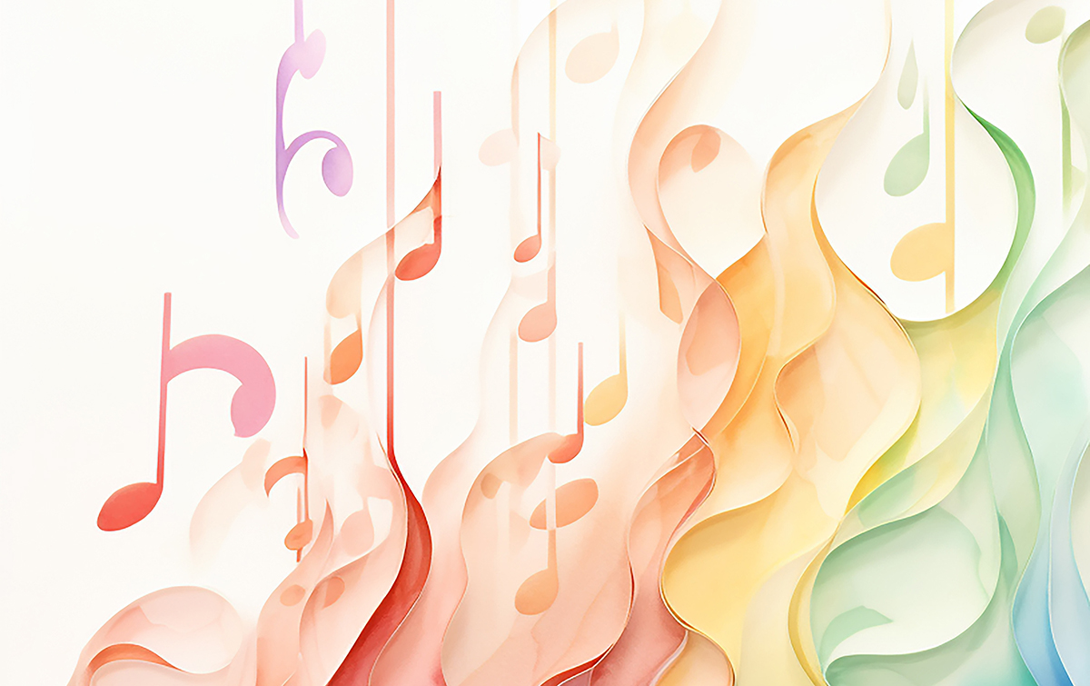 music notes art